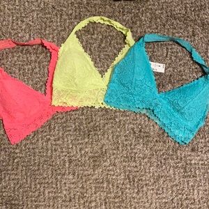 3 pack Aeropostale bralettes